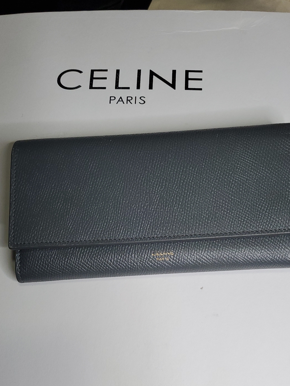 Celine GrLeather Long Wallet - Sleek Organizer Gorgeous Conditions No Calls Offs - Picture 7 of 16
